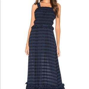 Tularosa Ida Dress in Navy